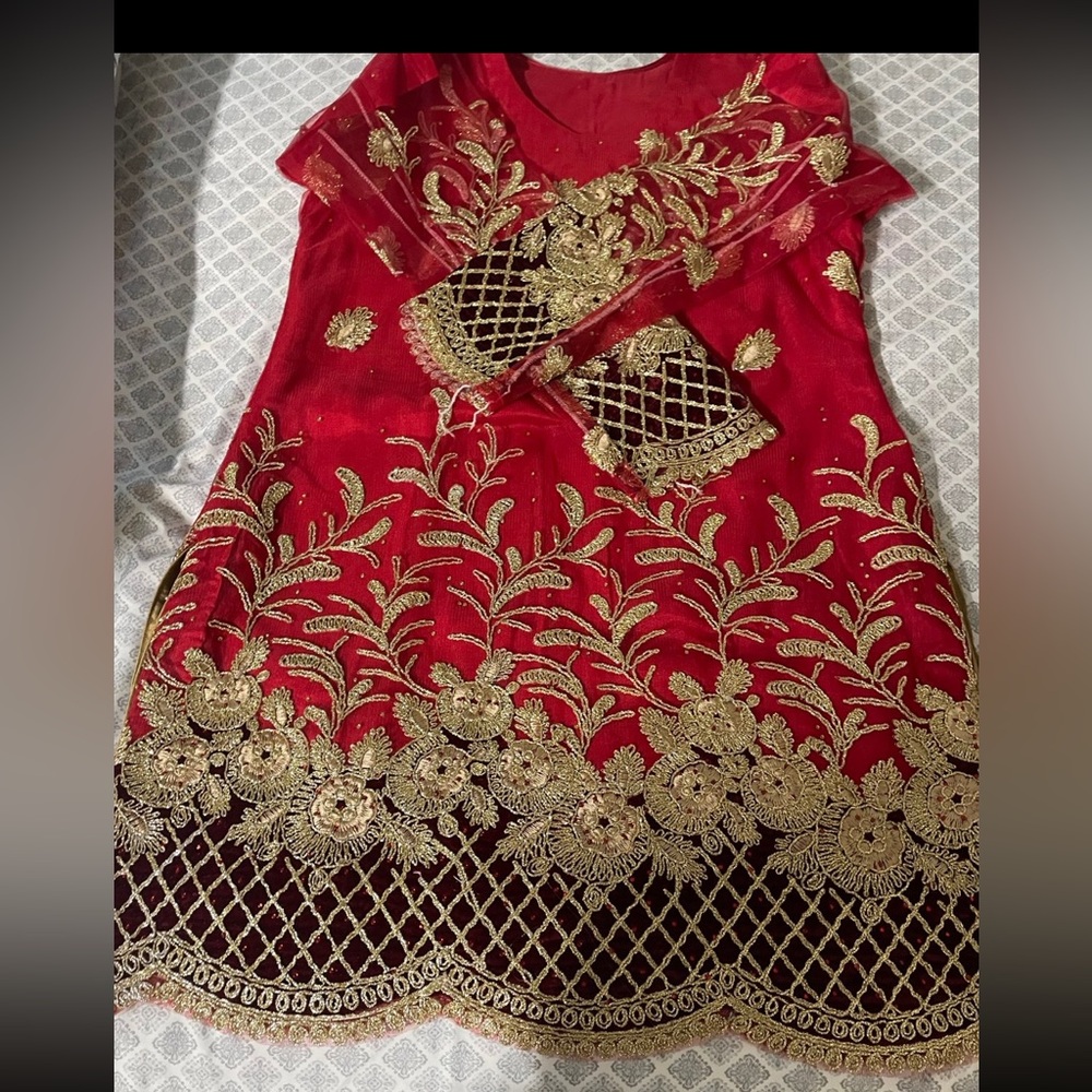 Pakistani short shirt with plazzo